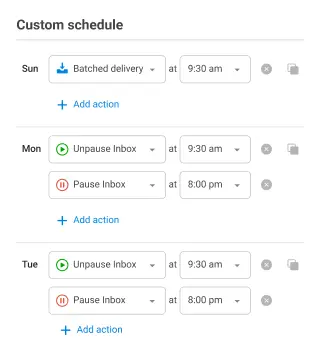 Custom Schedule UI